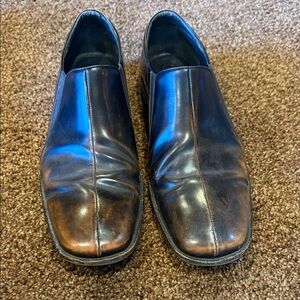 Men's Brown Leather Slip-On Shoes